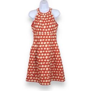 ELIZA J Halter Top Fit & Flare Dress Polka Dot size 4
